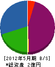 鵜澤工業 貸借対照表 2012年5月期