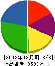 井浦鉄工所 貸借対照表 2012年12月期