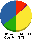 昭和理化 貸借対照表 2012年11月期