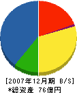 平野組 貸借対照表 2007年12月期