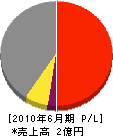 難波建設 損益計算書 2010年6月期