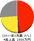 京都エー・ブイ・システム 損益計算書 2011年3月期