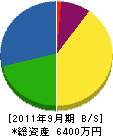 斉藤電気 貸借対照表 2011年9月期