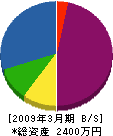 渡辺冷温 貸借対照表 2009年3月期