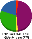 中村電気 貸借対照表 2013年3月期