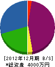 多賀太閤園 貸借対照表 2012年12月期