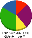 中島ホーム 貸借対照表 2012年2月期