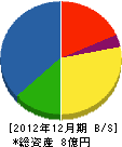 畠山鉄工所 貸借対照表 2012年12月期