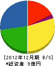 重川材木店 貸借対照表 2012年12月期