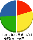 田中機電工業 貸借対照表 2010年10月期