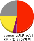 仲川興業 損益計算書 2009年12月期