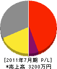 九州電研 損益計算書 2011年7月期