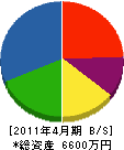 新井木材 貸借対照表 2011年4月期