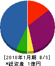野澤組 貸借対照表 2010年1月期