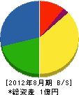 奄美土木 貸借対照表 2012年8月期