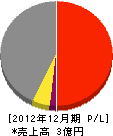 日東電気工事 損益計算書 2012年12月期