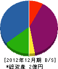 ナガヨシ技建 貸借対照表 2012年12月期
