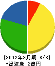 掛川空調サービス 貸借対照表 2012年9月期