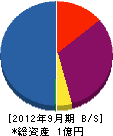 名阪設備 貸借対照表 2012年9月期