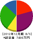 羽田建設 貸借対照表 2012年12月期