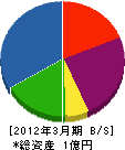 松原ハウジング 貸借対照表 2012年3月期