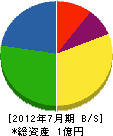 斉藤防災 貸借対照表 2012年7月期