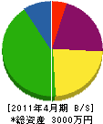 戸沢研装 貸借対照表 2011年4月期