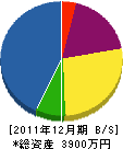 工藤電気工業 貸借対照表 2011年12月期