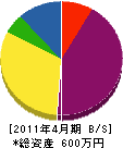 地濱組 貸借対照表 2011年4月期
