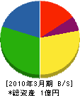 松井策建設 貸借対照表 2010年3月期