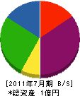 鈴勝建設 貸借対照表 2011年7月期