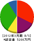 桜井工業 貸借対照表 2012年3月期