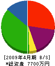 芳松園 貸借対照表 2009年4月期