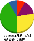 山田土木 貸借対照表 2010年4月期