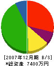 三浦建設 貸借対照表 2007年12月期