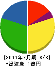 桐清電設 貸借対照表 2011年7月期