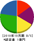誠電 貸借対照表 2010年10月期