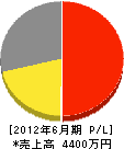 富士見塗装 損益計算書 2012年6月期