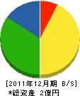 松沢電業 貸借対照表 2011年12月期