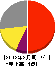 大川商会 損益計算書 2012年9月期