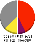 松本電建 損益計算書 2011年4月期