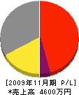 菊地鉄工所 損益計算書 2009年11月期