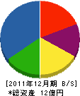 亀田工業 貸借対照表 2011年12月期