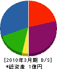 齋藤工務店 貸借対照表 2010年3月期