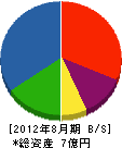 菅工務店 貸借対照表 2012年8月期