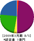 石塚組 貸借対照表 2009年3月期