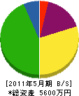 小沢建設 貸借対照表 2011年5月期