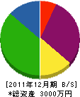 谷脇興業 貸借対照表 2011年12月期