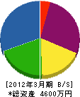 廣瀬組 貸借対照表 2012年3月期