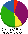 佐藤土建 貸借対照表 2012年3月期